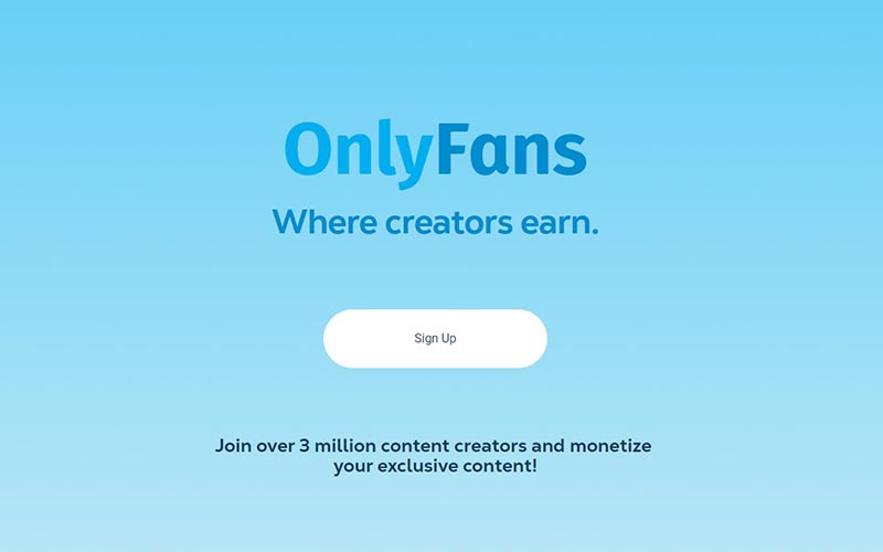 Onlyfans Welcome Screen